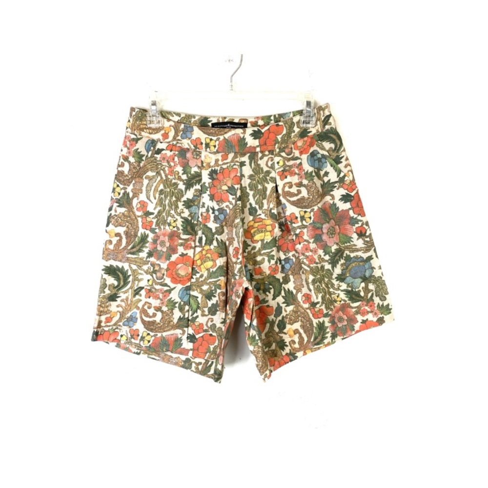 NWT linen floral print Giardino Short, sz 8